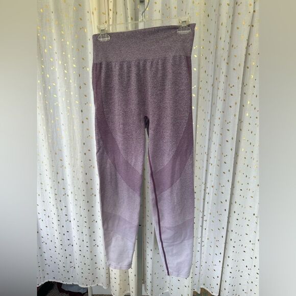 Victoria’s Secret Pink Seamless Workout Legging Lilac Ombre Athleisure L - Picture 4 of 7